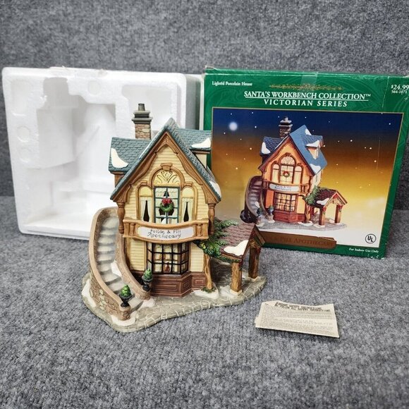 2001 Santa's Workbench Potion and Pill Apothecary Victorian Series Original Box - Picture 6 of 16